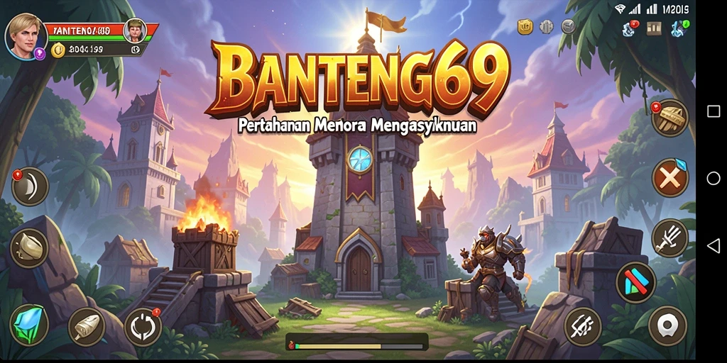 Tangkapan layar BANTENG69 yang menampilkan aksi memukau dalam Tower Defense.