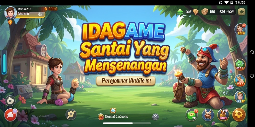 Tampilan gameplay IDAGAME yang seru dan menghibur.