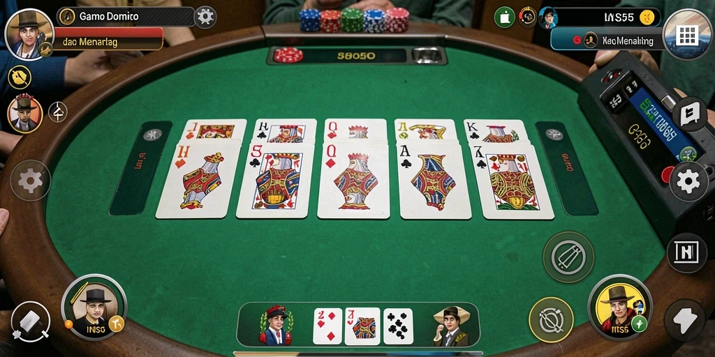 Screenshot gameplay Domino seru di INS55.
