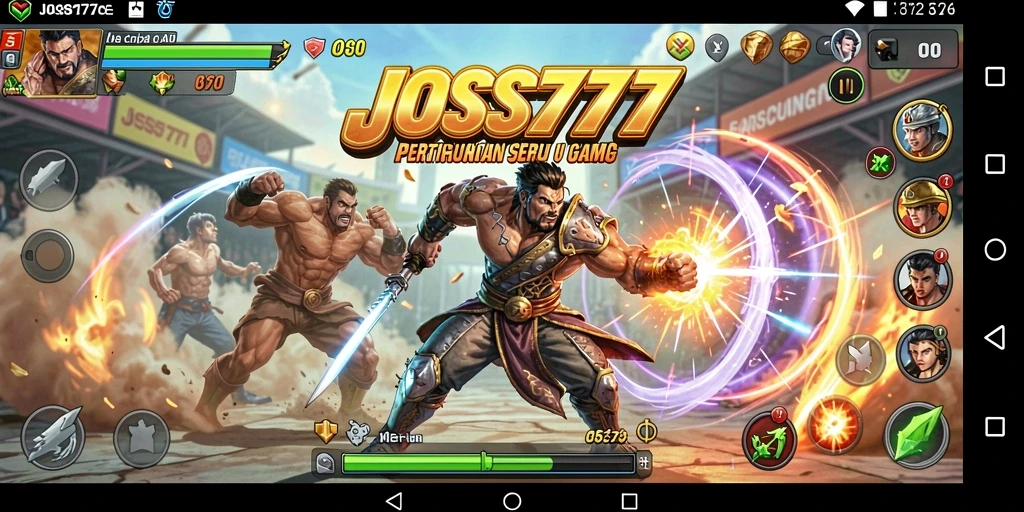 Screenshot utama JOSS777 yang menampilkan gameplay Fighting terbaik.
