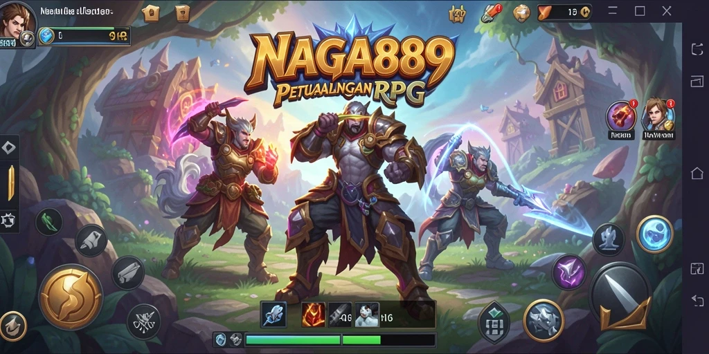 Tampilan gameplay menakjubkan dalam NAGA889 yang penuh aksi RPG.