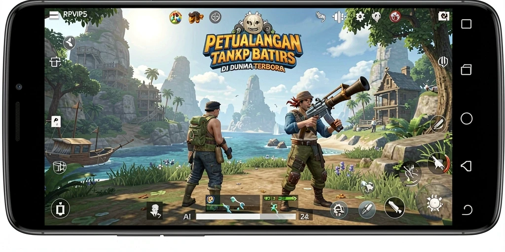 Gameplay RPVIP5 yang menampilkan eksplorasi dunia terbuka yang menakjubkan.
