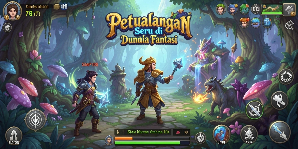 Tangkapan layar SIAP108 menampilkan aksi seru dalam pertarungan RPG.