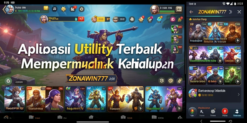Tampilan antarmuka ZONAWIN777 yang sederhana dan intuitif.